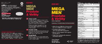 GNC Mega Men Prostate & Virility - supplement
