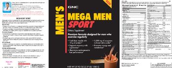 GNC Mega Men Sport Milk Chocolate - supplement