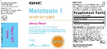 GNC Melatonin 1 Cherry Flavor - supplement