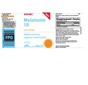 GNC Melatonin 10 - supplement