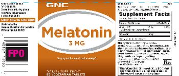 GNC Melatonin 3 MG - supplement