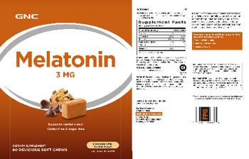 GNC Melatonin 3 mg Chocolate Chip Cookie Dough - supplement