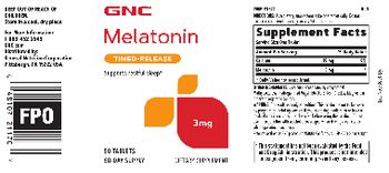 GNC Melatonin 3 mg Timed-Release - supplement