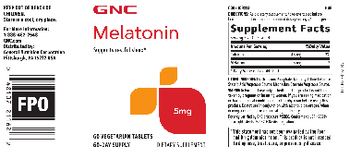 GNC Melatonin 5 mg - supplement