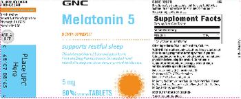GNC Melatonin 5 - supplement