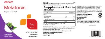 GNC Melatonin Gummies 5 mg Blackberry - supplement