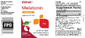 GNC Melatonin Lozenges 1 mg Cherry - supplement