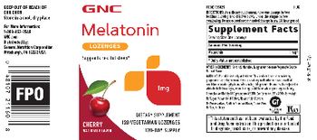 GNC Melatonin Lozenges 1 mg Cherry - supplement