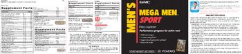 GNC Men's Mega Men Sport Energy Enhancer - supplement