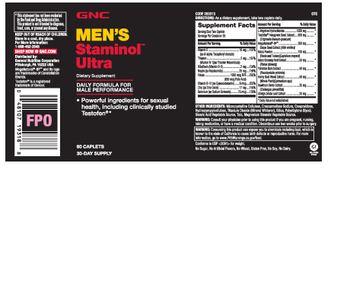 GNC Men's Staminol Ultra - supplement