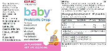 GNC Milestones Baby Probiotic Drop Unflavored - supplement