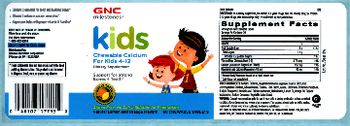 GNC Milestones Kids Chewable Calcium for Kids 4-12 - supplement