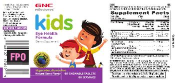 GNC Milestones Kids Eye Health Formula Natural Berry Flavor - supplement