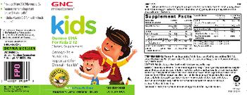GNC Milestones Kids Gummy DHA for Kids 2-12 Raspberry Lemon Natural Flavors - supplement