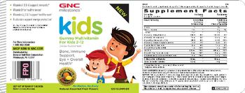GNC Milestones Kids Gummy Multivitamin For Kids 2-12 - supplement