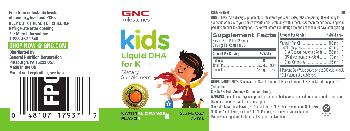 GNC Milestones Kids Liquid DHA for Kids 4-12 Natural Orange Flavor - supplement