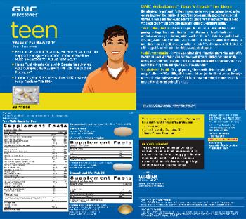 GNC Milestones Teen Vitapak For Boys 12-17 Teen Multivitamin For Boys - supplement