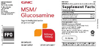 GNC MSM/Glucosamine - supplement