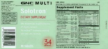 GNC Multi Solotron - supplement