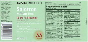 GNC Multi Solotron Without Iron - supplement