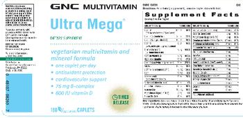GNC Multivitamin Ultra Mega - supplement