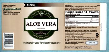 GNC Natural Brand Aloe Vera 100:1 Concentration - supplement