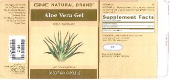 GNC Natural Brand Aloe Vera Gel - supplement
