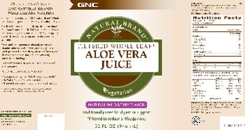 GNC Natural Brand Aloe Vera Juice Natural Wild Berry Flavor - supplement