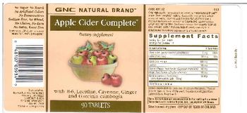 GNC Natural Brand Apple Cider Complete - supplement