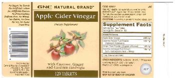 GNC Natural Brand Apple Cider Vinegar - supplement