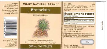 GNC Natural Brand Bromelain - supplement