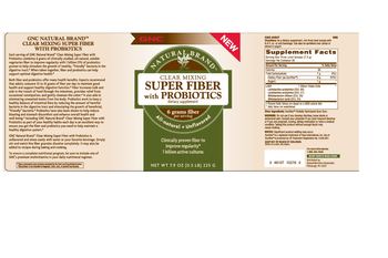 GNC Natural Brand Clear Mixing Super Fiber With Probiotics - supplement