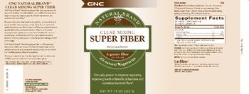 GNC Natural Brand Clear Mixing Super Fiber - supplement