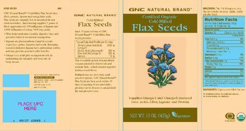 GNC Natural Brand Cold-Milled Flax Seeds - 