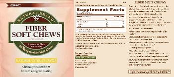 GNC Natural Brand Fiber Soft Chews Natural Citrus Flavor - supplement