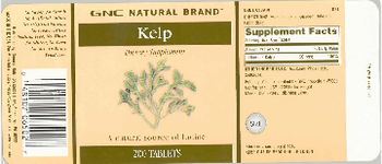 GNC Natural Brand Kelp - supplement