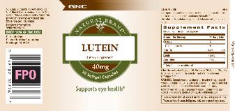 GNC Natural Brand Lutein 40 mg - supplement