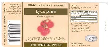 GNC Natural Brand Lycopene - supplement