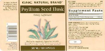 GNC Natural Brand Psyllium Seed Husk - supplement