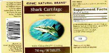 GNC Natural Brand Shark Cartilage - supplement