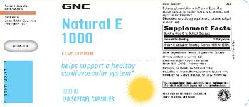 GNC Natural E 1000 - supplement