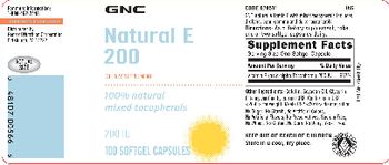 GNC Natural E 200 - supplement