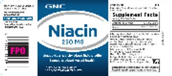 GNC Niacin 250 mg - supplement