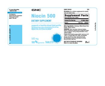 GNC Niacin 500 - supplement