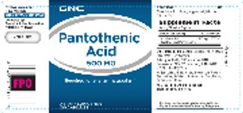 GNC Pantothenic Acid 500 mg - supplement