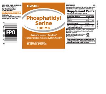 GNC Phosphatidyl Serine 100 mg - supplement