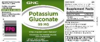 GNC Potassium Gluconate 99 mg - supplement