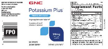 GNC Potassium Plus 99 mg Timed-Release - supplement