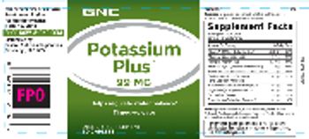 GNC Potassium Plus 99 mg - supplement