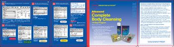 GNC Preventive Nutrition Advanced Complete Body Cleansing 14-Day Program Gastro Cleanser Formula - supplement